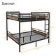 preview thumbnail 20 of 36, Heavy Duty Metal Bunk Bed,Industrial Detachable Bunkbeds with Safety Guard Rails ，Multiple Size
