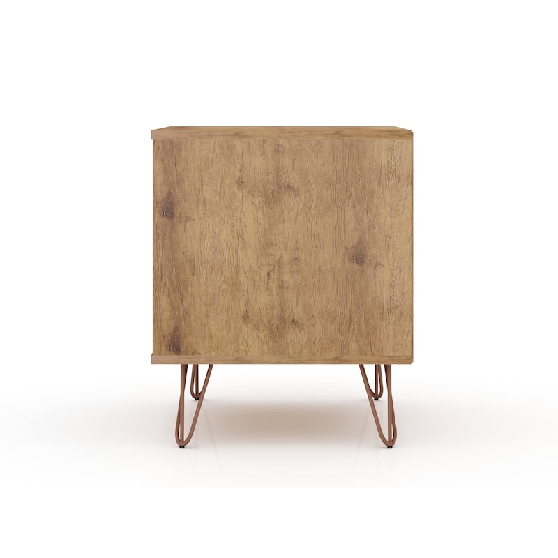 Manhattan Comfort Rockefeller 20" Nightstand (2-Drawer)