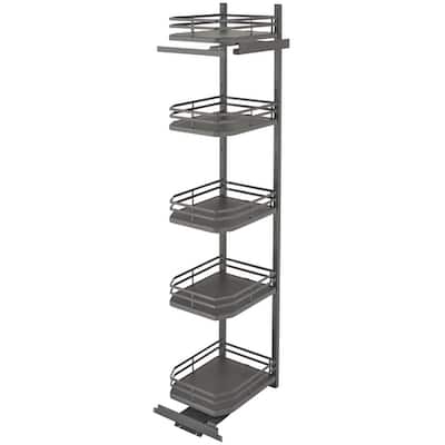 Rev-A-Shelf 5374 Series 5 Shelf Swing Out Pantry Organizer for 24 Inch