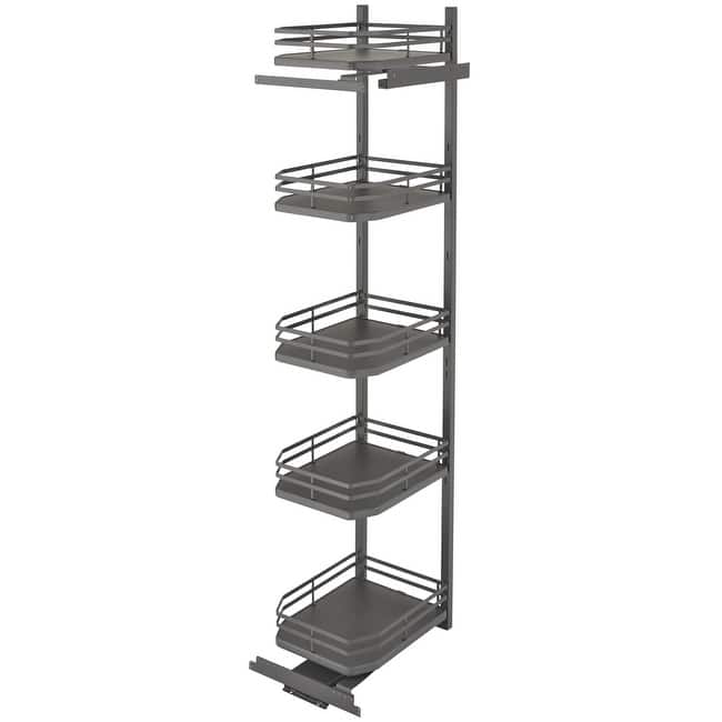 Rev-A-Shelf 5374 Series 5 Shelf Swing Out Pantry Organizer for 24 Inch