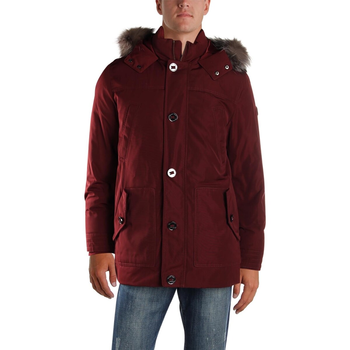 mens michael kors parka