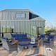 Option Navy Blue-Gray Rattan