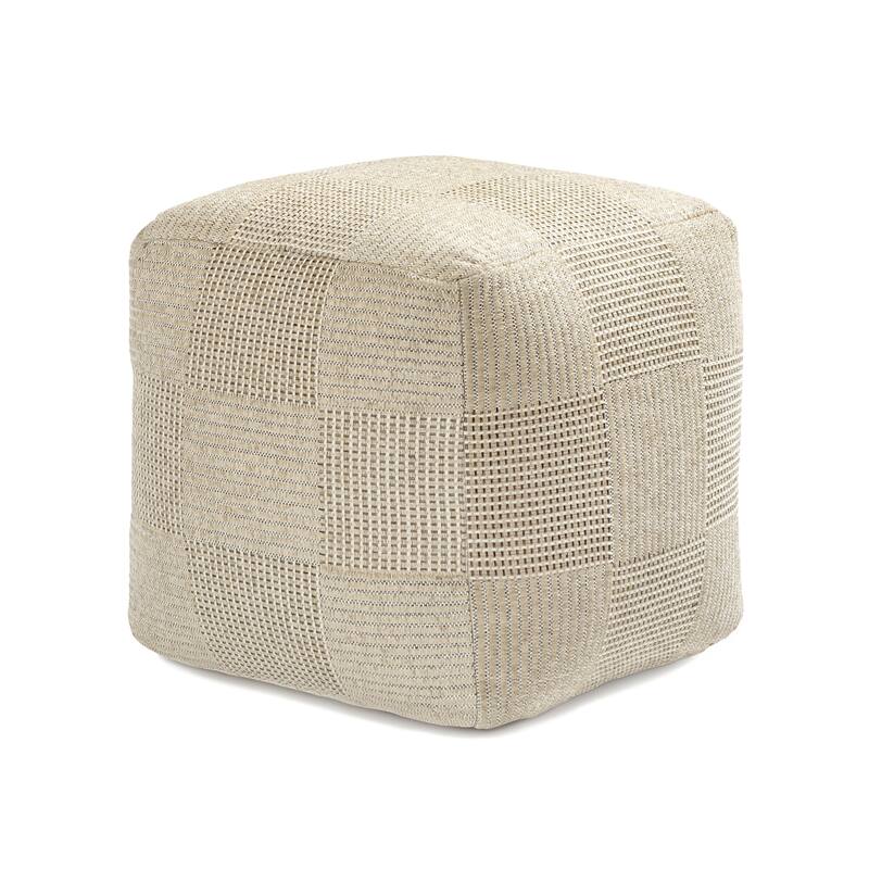 Jani 20-inch Ottoman Pouf - Handcrafted Handmade Ottoman for Seating, Footrest, Home Decor for Living Room, Bedroom