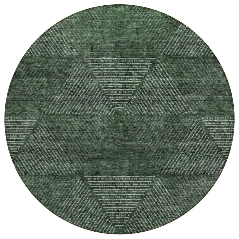 HomeRoots Geometric Transitional Rectangle Outdoor Rug