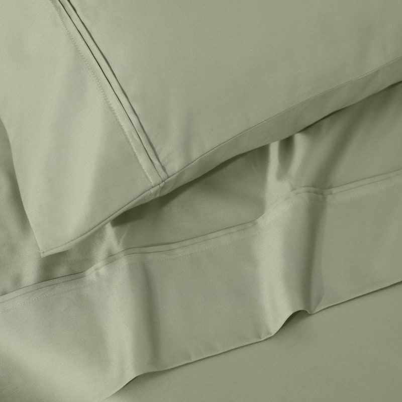 Superior Egyptian Cotton 1200 Thread Count Eco-Friendly Solid Sheet Set