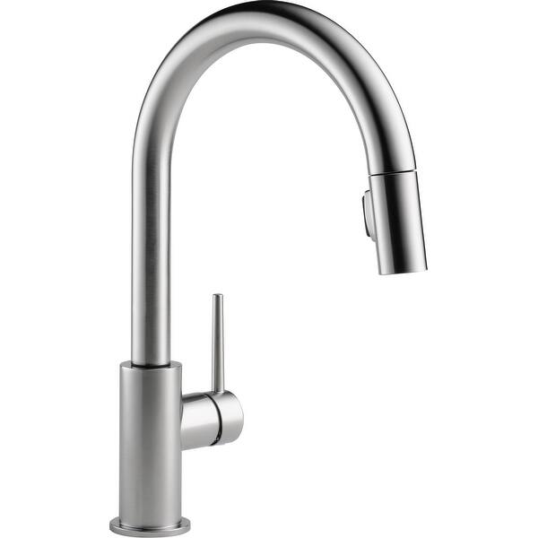 Shop Delta 9159 Dst Trinsic Pull Down Kitchen Faucet With Magnetic