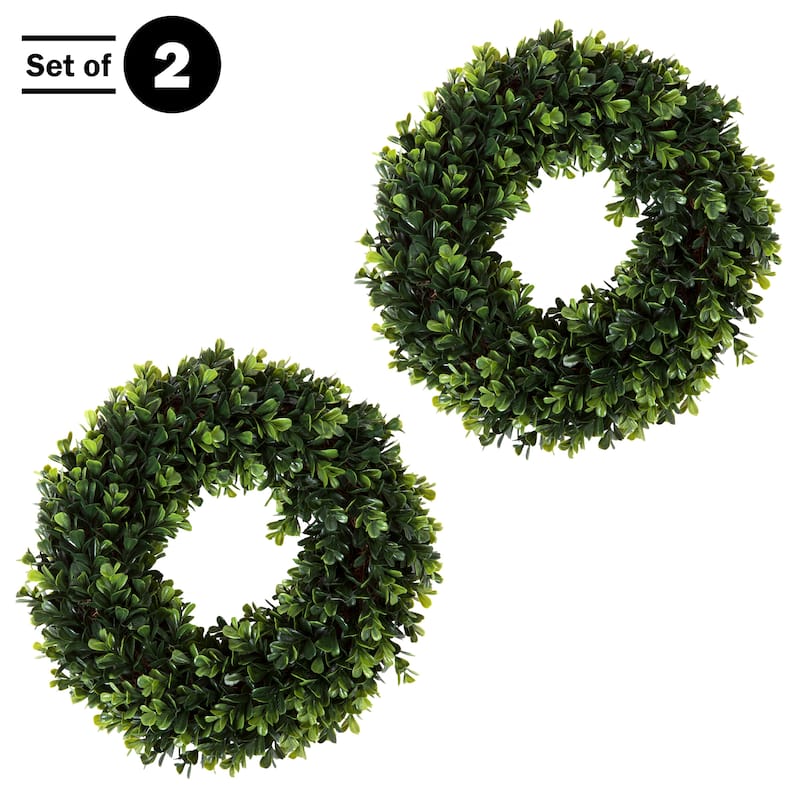 12-Inch Round Artificial Boxwood by Pure Garden