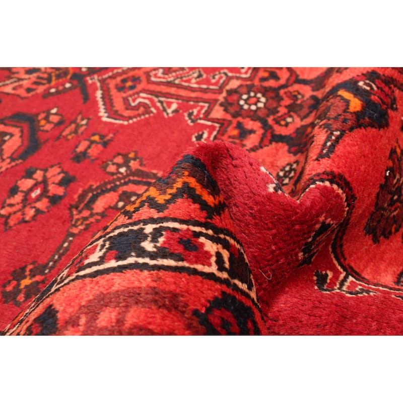 ECARPETGALLERY Hand-knotted Andelz Red Wool Rug - 3'10 x 6'2