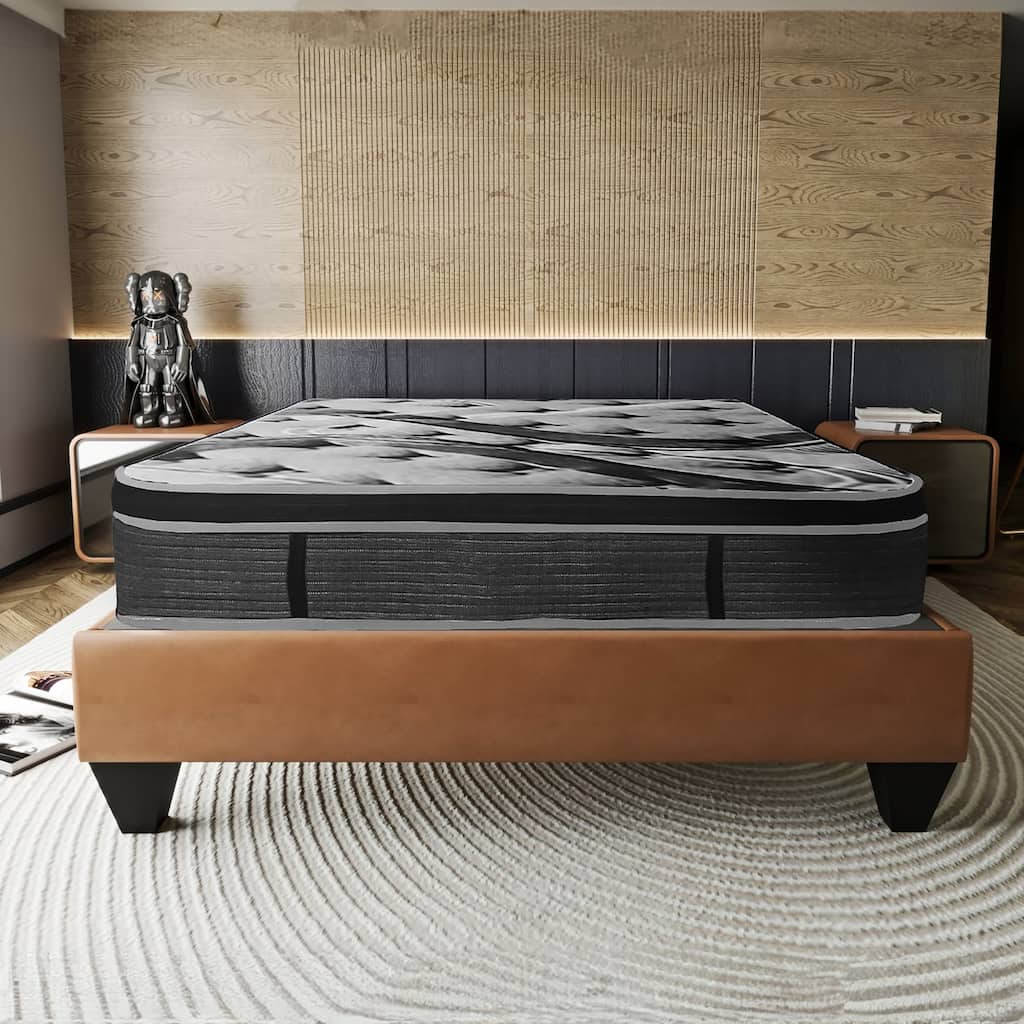 Z Medium 14-Inch Euro Top Gel Memory Foam Hybrid Mattress in a Box