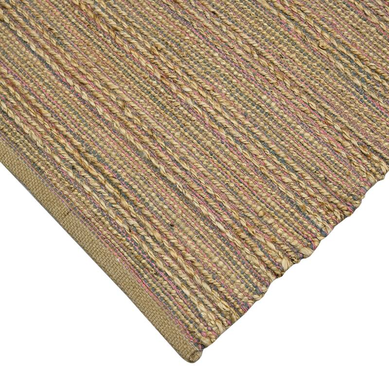 Saratoga All-natural Jute/Cotton Flatweave Area Rug