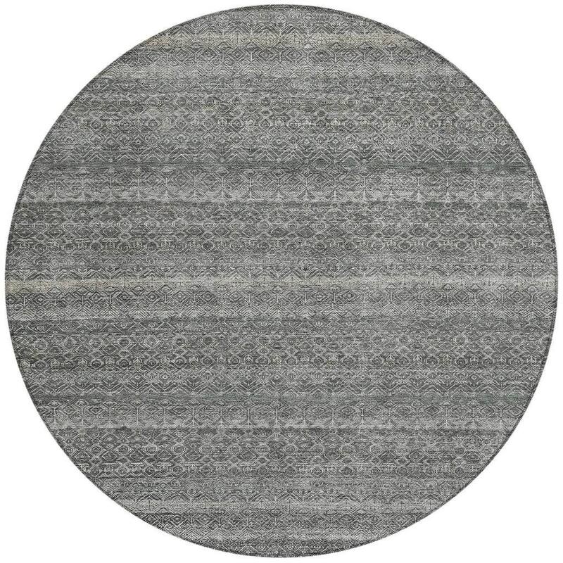 HomeRoots Striped Transitional Rectangle Outdoor Rug