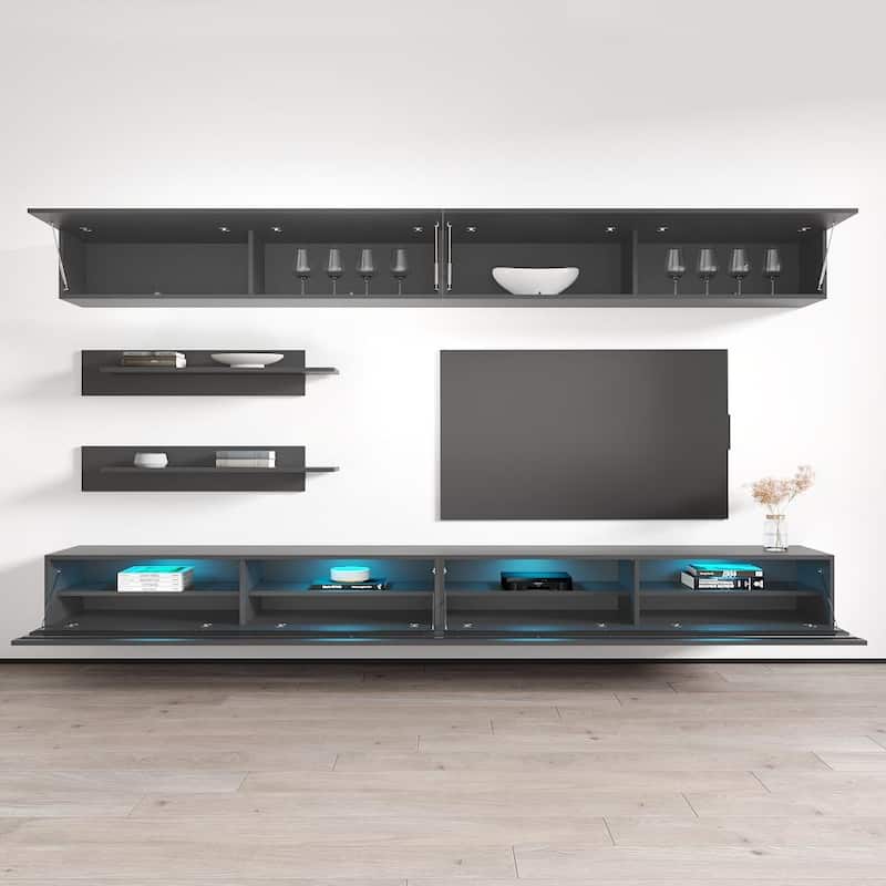 Fly I 35TV Wall Mounted Floating Modern Entertainment Center