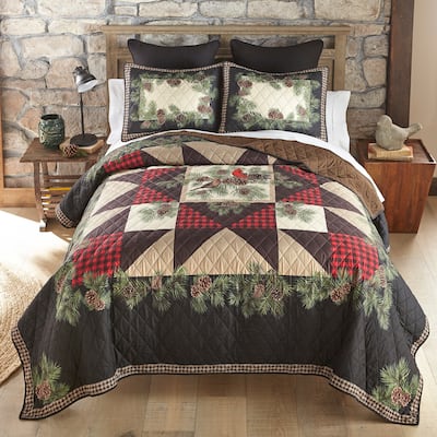 Donna Sharp Cardinal Pine Polyester Quilt Collection