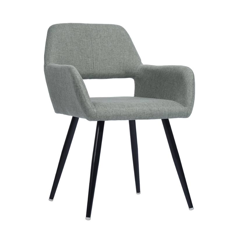Homy Casa Scandinavian Side Office Chair - Grey/Fabric