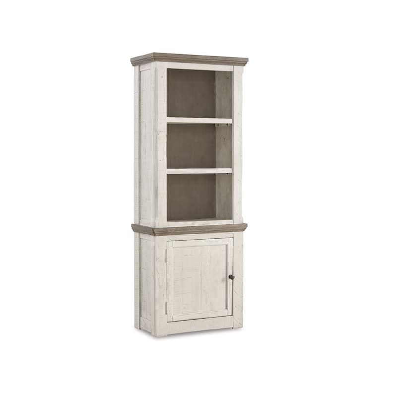 Havalance Left Pier Cabinet, White/Brown - 7'9" x 9'9"