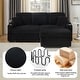 preview thumbnail 10 of 69, 80.3" L Shaped Couch with Pull Out Bed Corduroy Sleeper Sofa Bed Convertible Sectional Couches with Cup Holder for Living Room