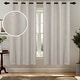 preview thumbnail 24 of 44, Superior Nyan 100% Blackout Grommet Curtains, Set of 2 Panels 52" x63" - Oatmeal Beige