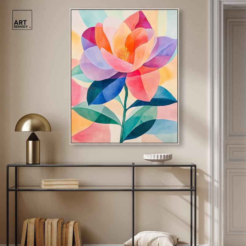 Ail Geofloral II Canvas by Art Remedy
