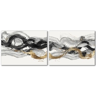 Poised by PI Creative Art 2 Piece Wrapped Canvas Wall Art Set - Bed ...