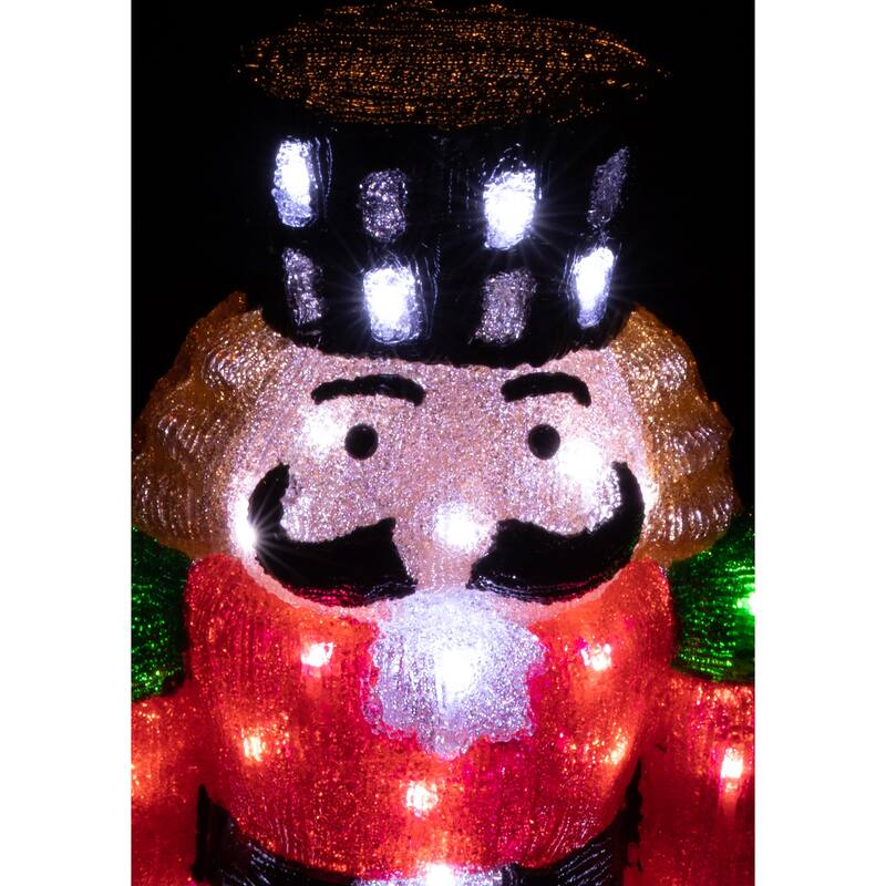 Christmas 2 ft. Acrylic Nutcracker LED Lights