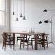 preview thumbnail 6 of 32, Farmhouse Dining Chairs Organic Round Arms Y-back Wood with Woven Black Seats For Kitchen Hotel Restaurants (Set of 2)