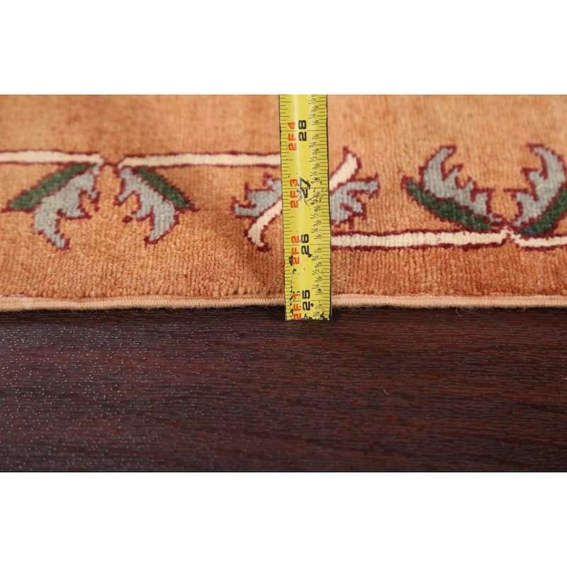 Bordered Gabbeh Kashkoli Oriental Area Rug Hand-knotted Wool Carpet - 2'8" x 3'9"