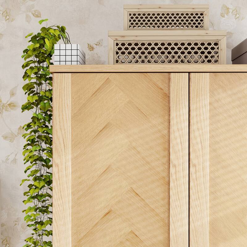 100% Solid Wood Armoire Wardrobe Closet with 2 Door, 70.87"H Bedroom Armoire Closet with Drawer and Hanging Rod, Wood Finish