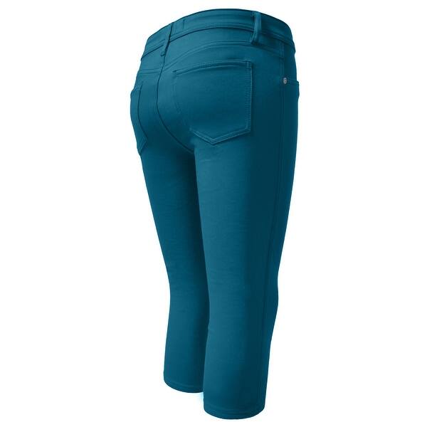 Shop Ne People Womens Comfortable Colorful Skinny Capri Pants
