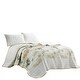 preview thumbnail 7 of 5, Wellco Bedding Comforter Set Bed In A Bag - 3 Piece Floral Bedding Sets - Oversized Bedroom Comforters, White
