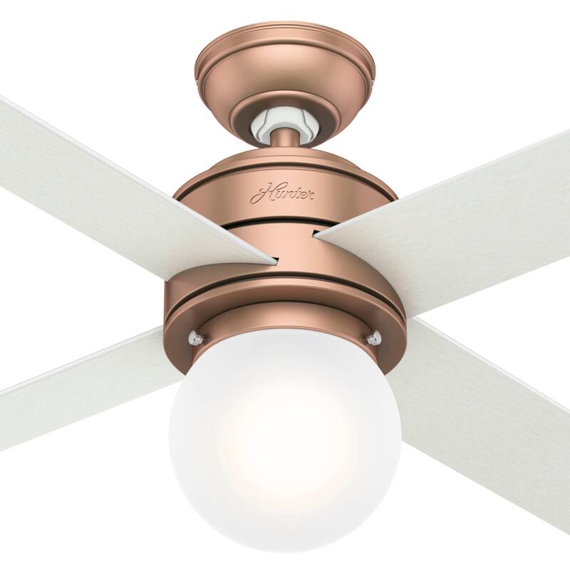 Hunter 52" Hepburn Ceiling Fan with LED Light Kit and Wall Control - Vintage, Mid-Century Modern, Transitional