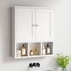 preview thumbnail 4 of 54, Futzca Bathroom Cabinet Wall Mounted, Storage Cabinet with Doors and Shelves White - With Open Storage