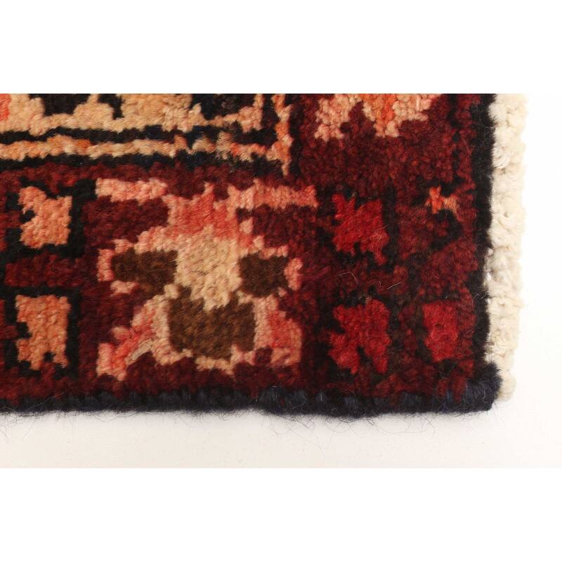 ECARPETGALLERY Hand-knotted Anatolian Vintage Dark Red Wool Rug - 3'7 x 5'8