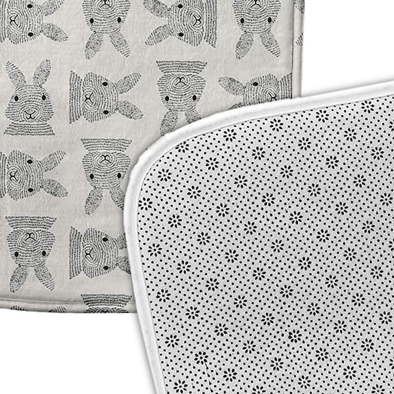 Criss Cross Bunnies Bathmat