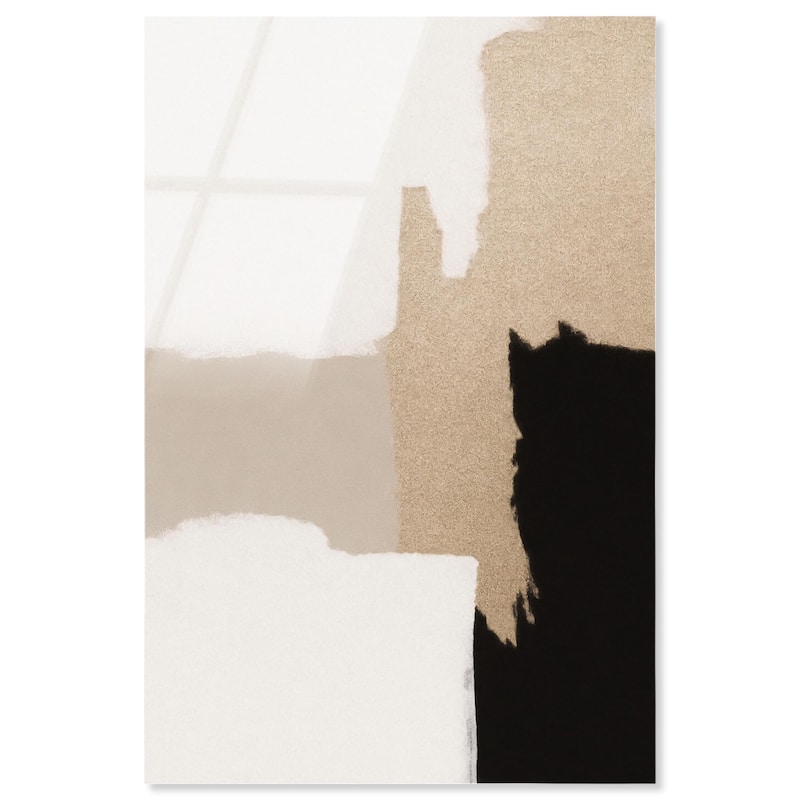 Beige and Black III Acrylic by Art Remedy, Ready to Hang - 10" x 15"