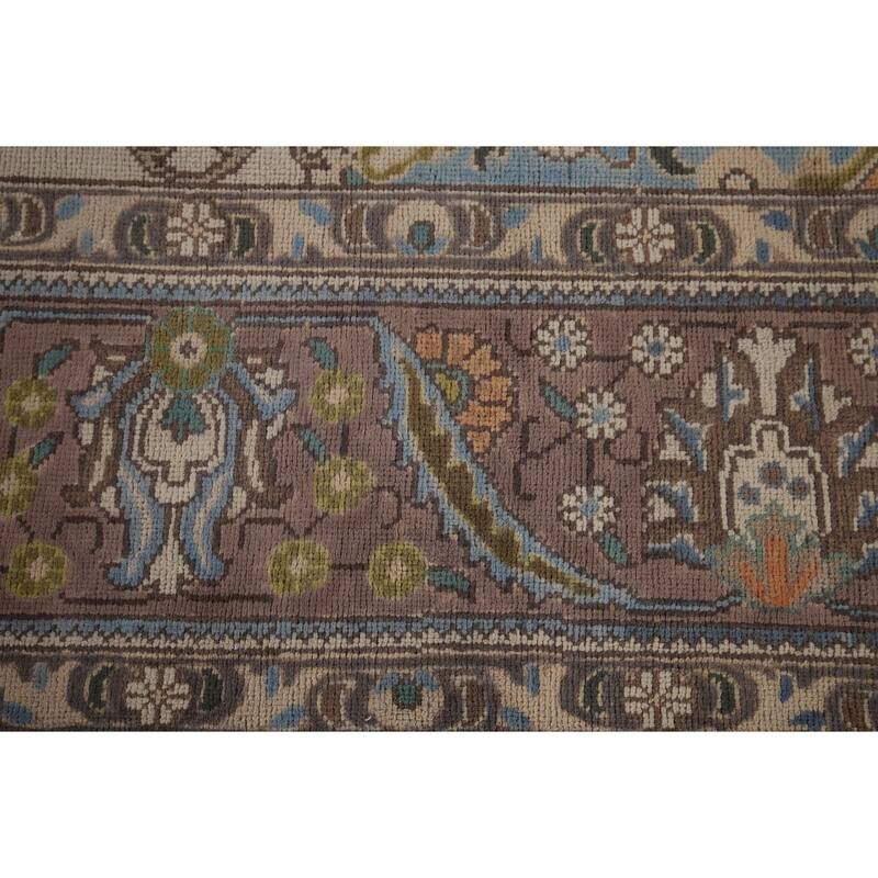 Tabriz Persian Vintage Area Rug Living Room Handmade Wool Carpet - 9'3" x 12'9"