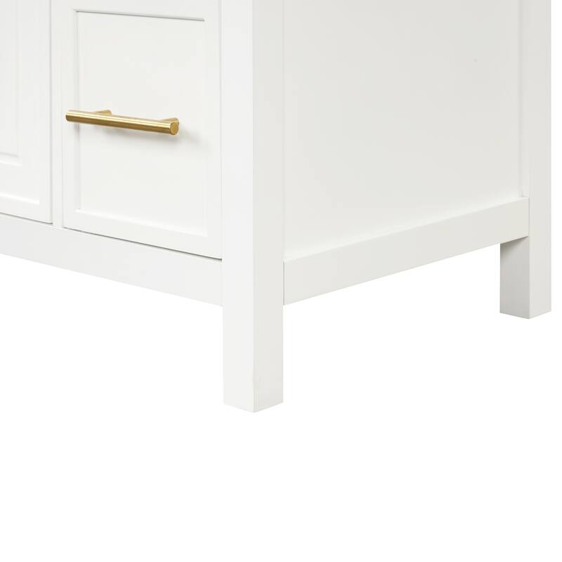 Bathroom Vanity with Sink Top and Three Drawers