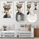 preview thumbnail 4 of 6, Designart 'Cute Baby Heron With Floral Crown ' Animals Heron Metal Wall Art