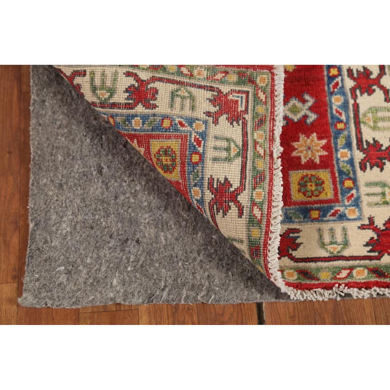 Red Kazak Oriental Accent Rug Handmade Wool Carpet - 2'1"x 2'10"