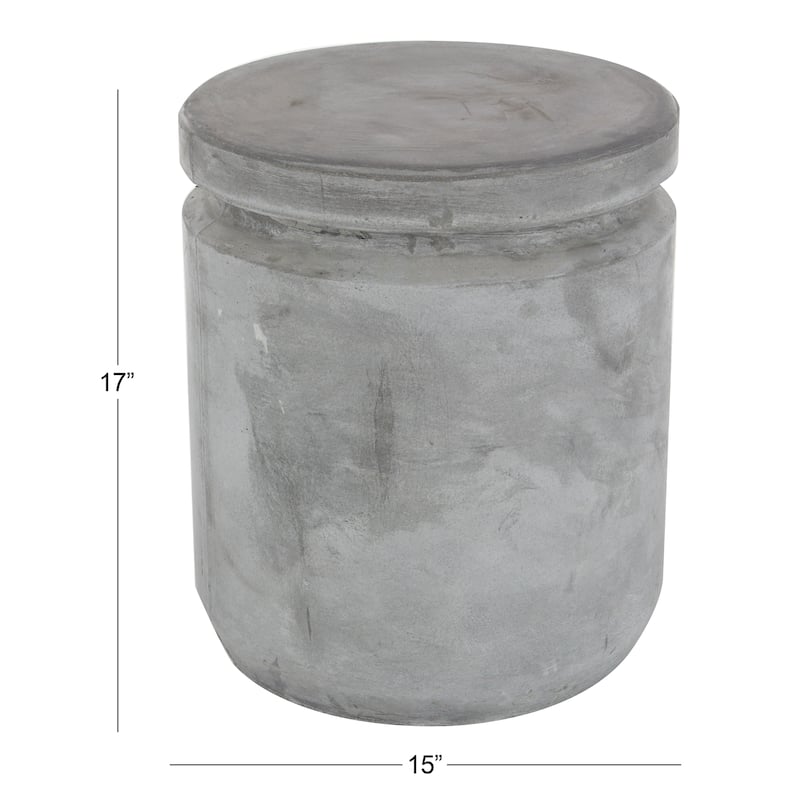 Fiber clay Industrial Outdoor Stool 17 x 15 x 15