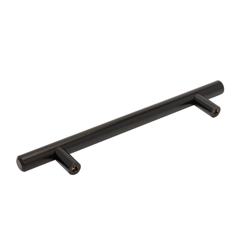 Utopia Alley Carli Cabinet Pull Handle, Brushed nickel/Matt Black 3", 5" and 12.5" Center to Center