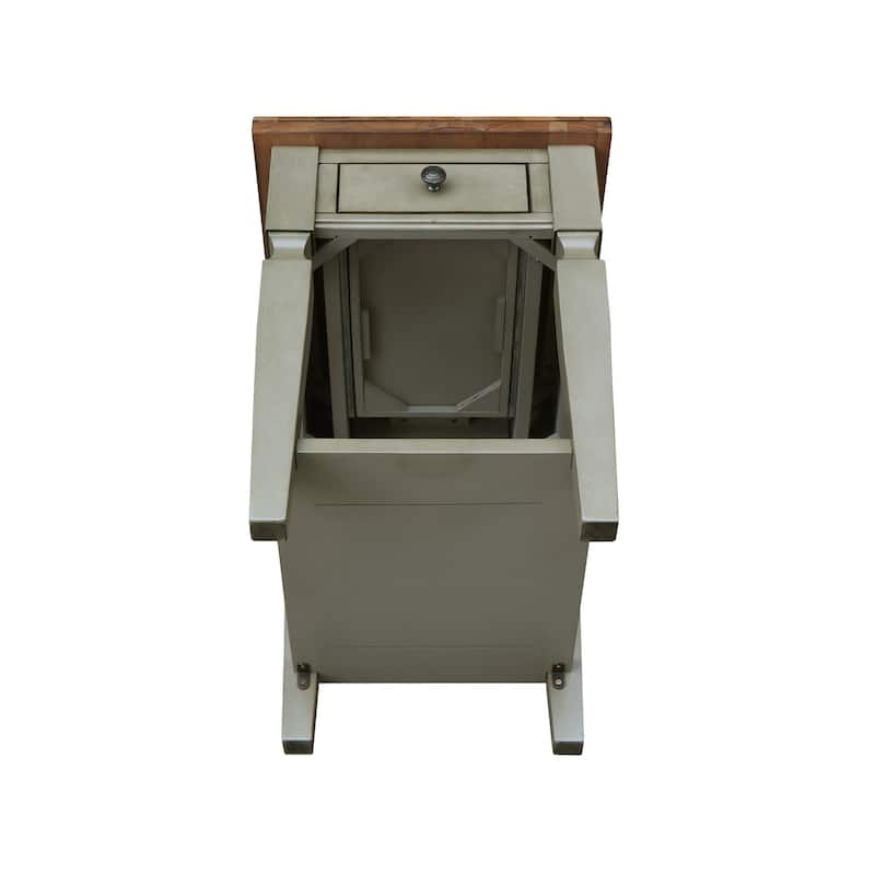 Vista Solid Wood End Table - 18"W x 24"D x 24"H