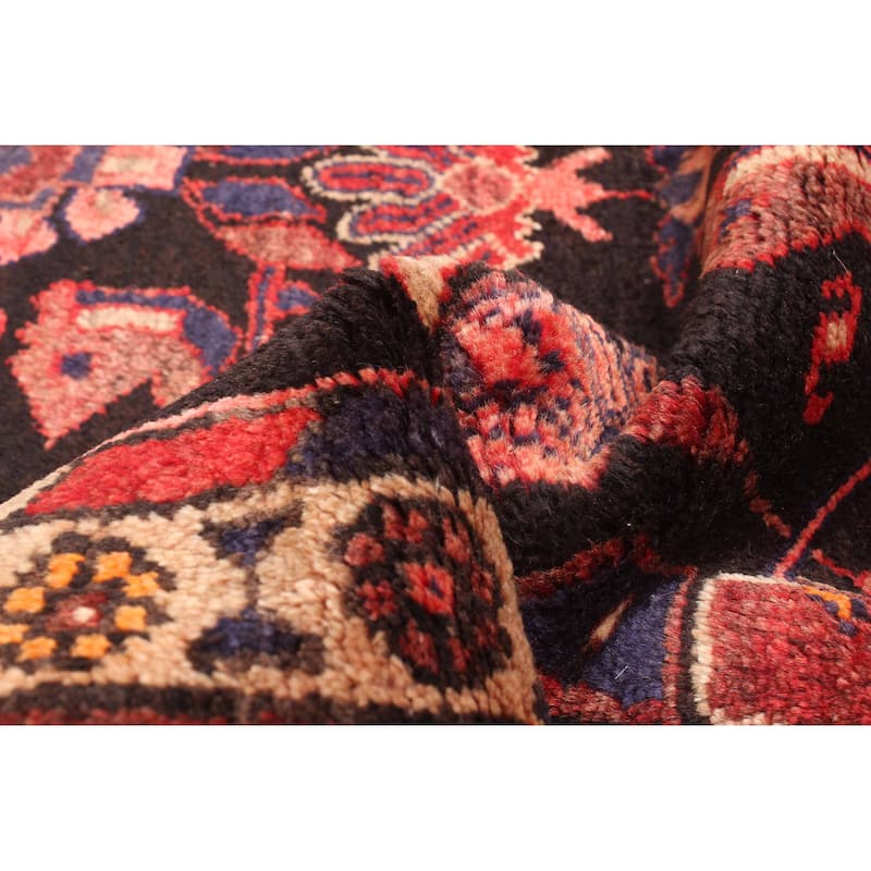 ECARPETGALLERY Hand-knotted Andelz Black Wool Rug - 3'4 x 7'6