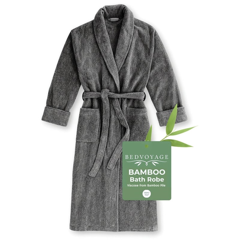 BedVoyage viscose from Bamboo Cotton Bath Robe - Small/Medium
