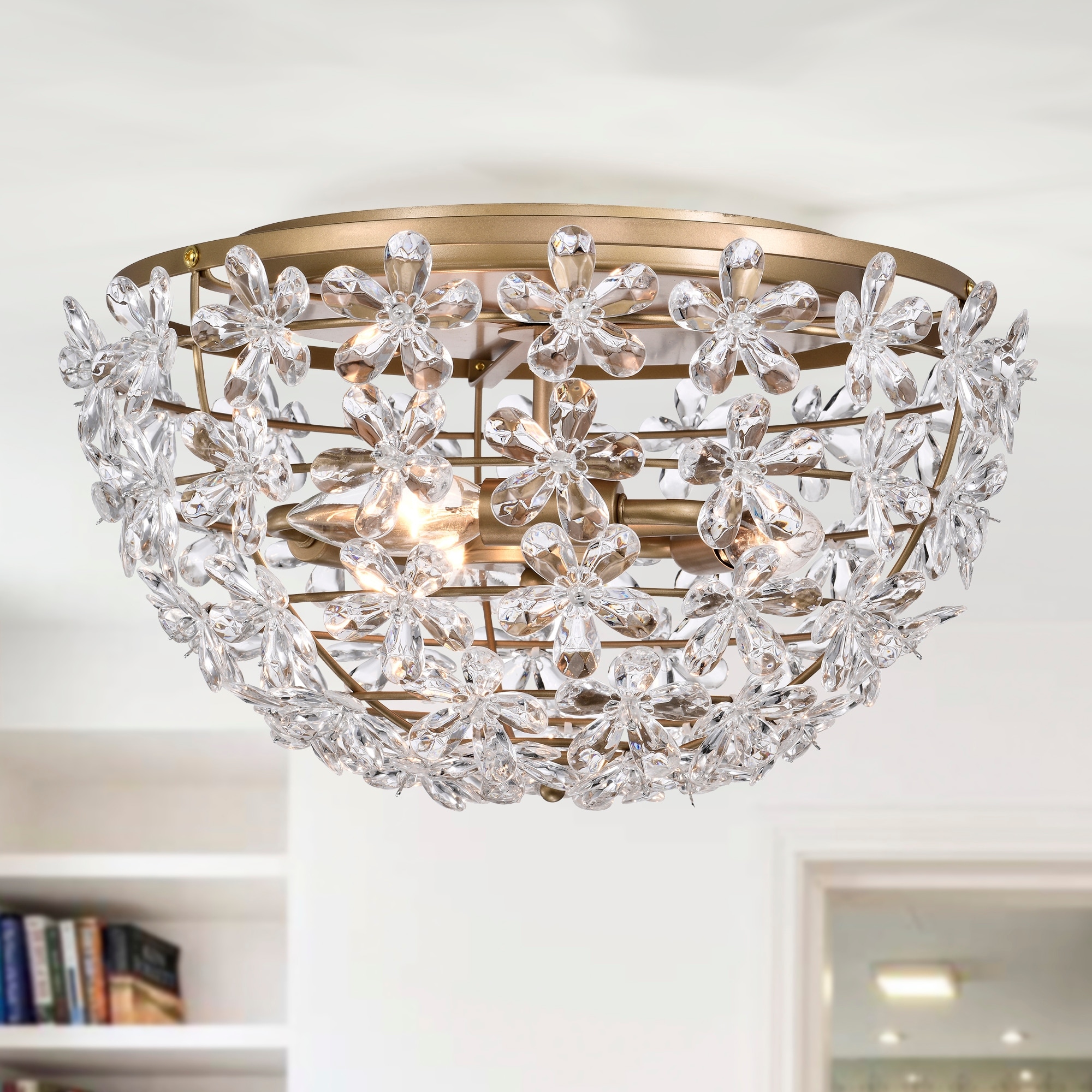 Glam flush mount light cheap