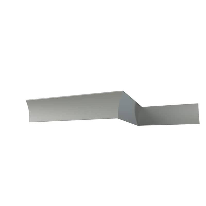 6"H x 2"P x 6 1/4"F x 96"L Caryn Crown Moulding - 1-Pack