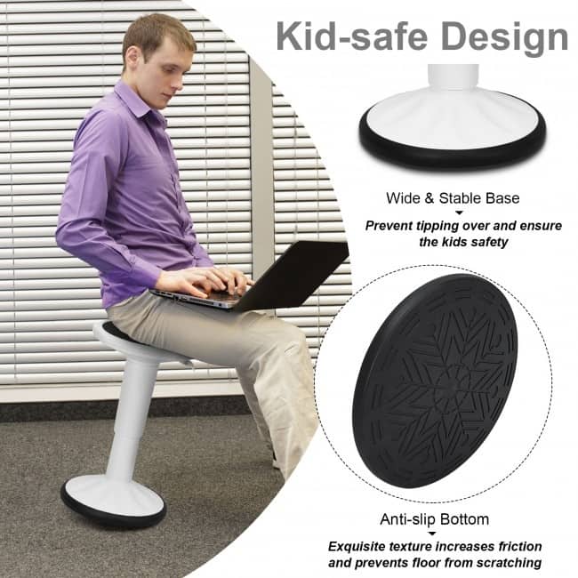 Height Adjustable Active Learning Stool Wobble Chair