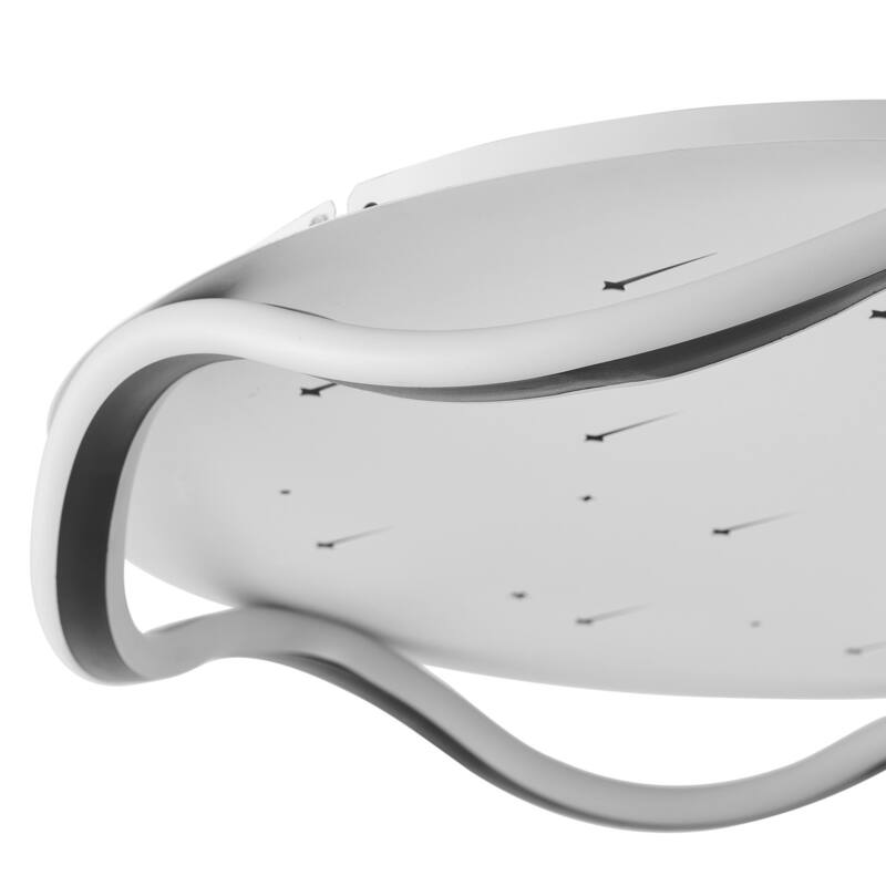 Modern Wavy line LED Ceiling Light with Moons and Stars Hollow-Carved Design