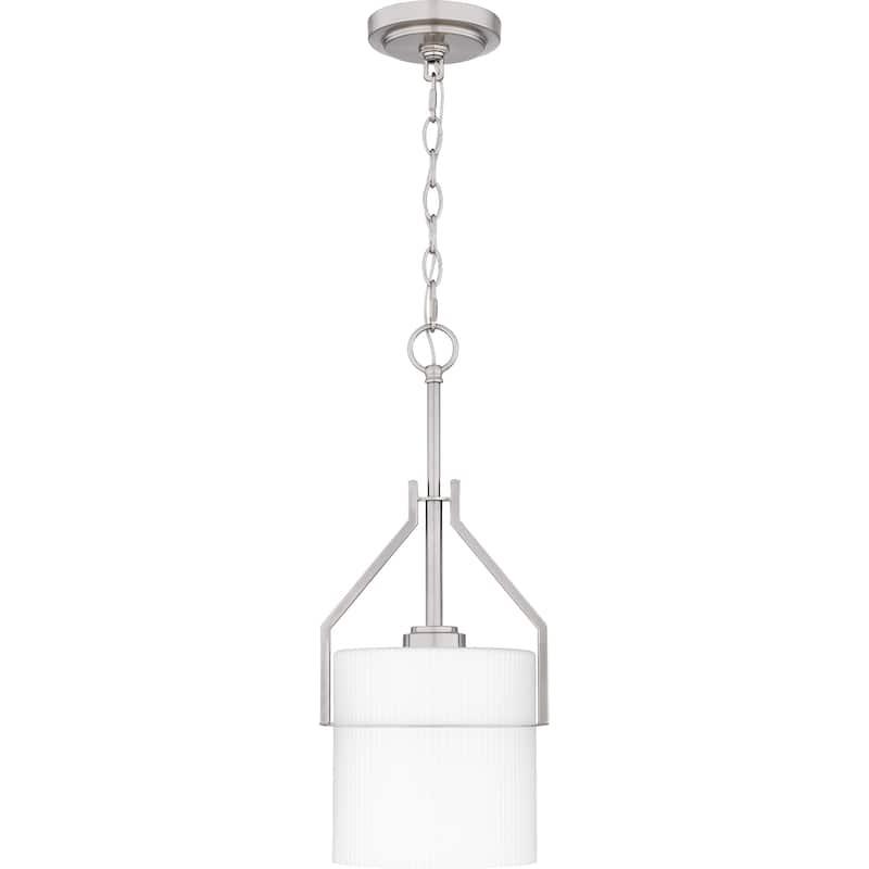 Seymour 1-Light Brushed Nickel Mini Pendant Light