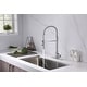 preview thumbnail 19 of 29, UltraFaucets Euro Collection Spring Spout Kitchen Faucet With Pull-Down Spray