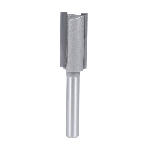 Router Bit 1/4 Shank 1/2¡° Cutting Dia 2 Straight Flutes HSS Milling Cutter Tool - 1/4x1/2"